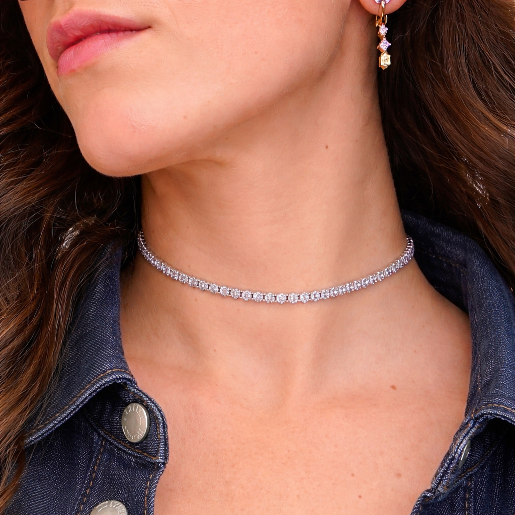 Collana Choker Tennis Regolabile “Flex Shine” - L DI LINDA