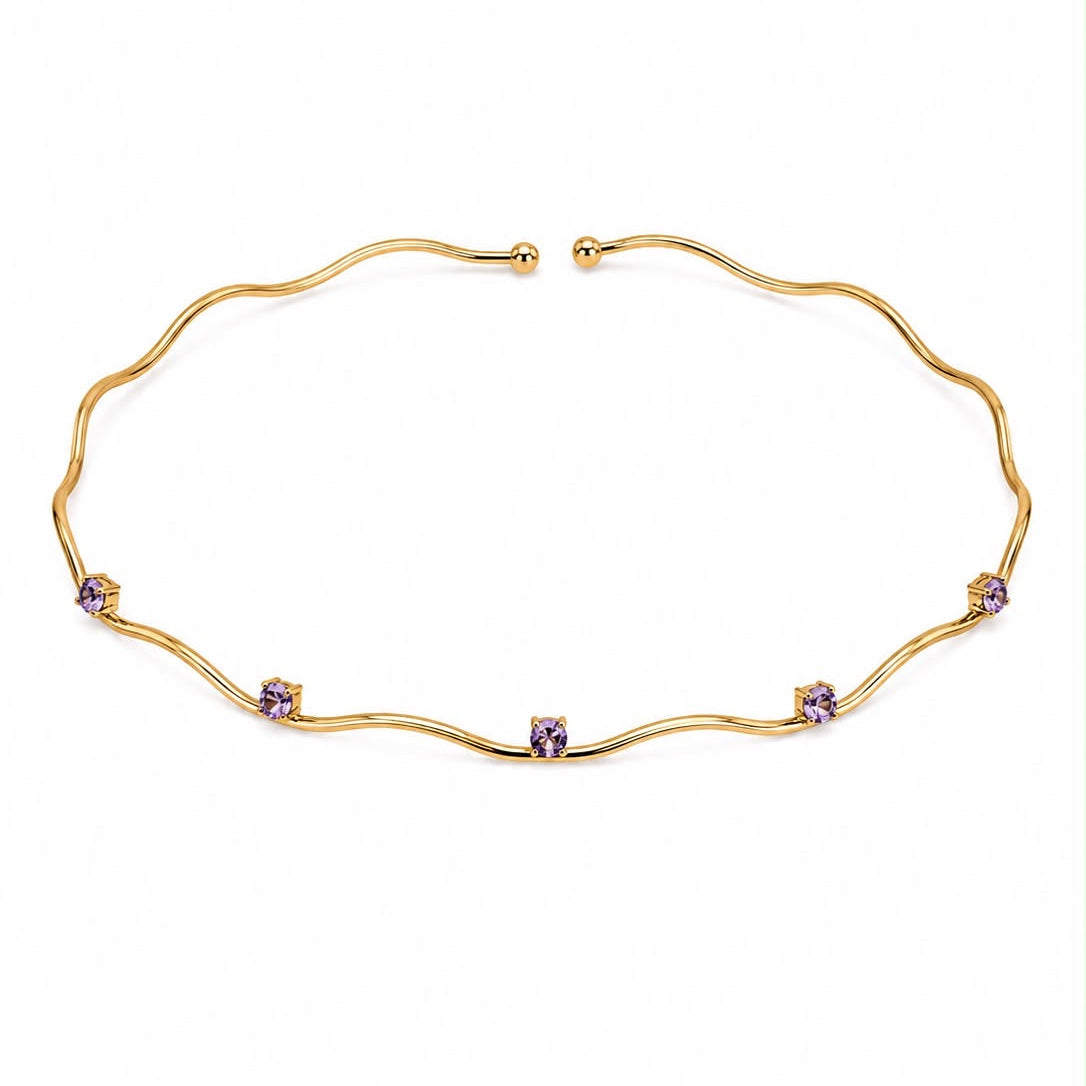 Collana Rigida Onde di Luce