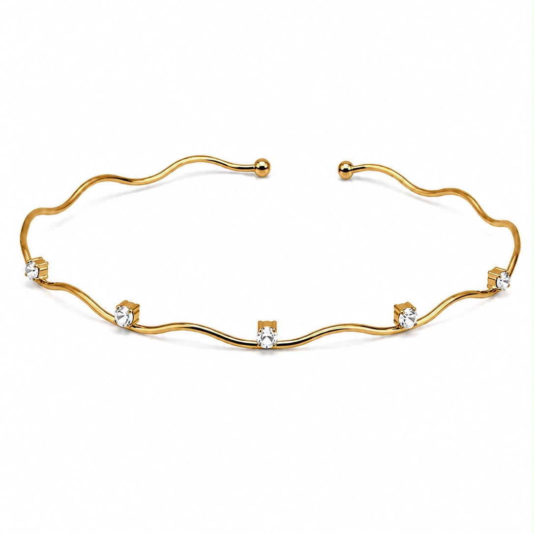 Collana Rigida Onde di Luce