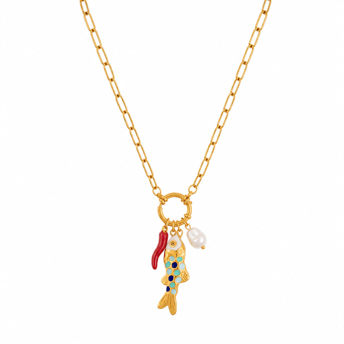 Collana pesci Portafortuna
