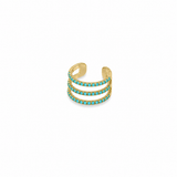 Orecchino Ear Cuff 3 file zirconate