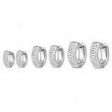 Set 6 Orecchini Pavé
