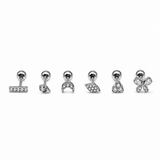 Set 6 Mini Orecchini Piercing