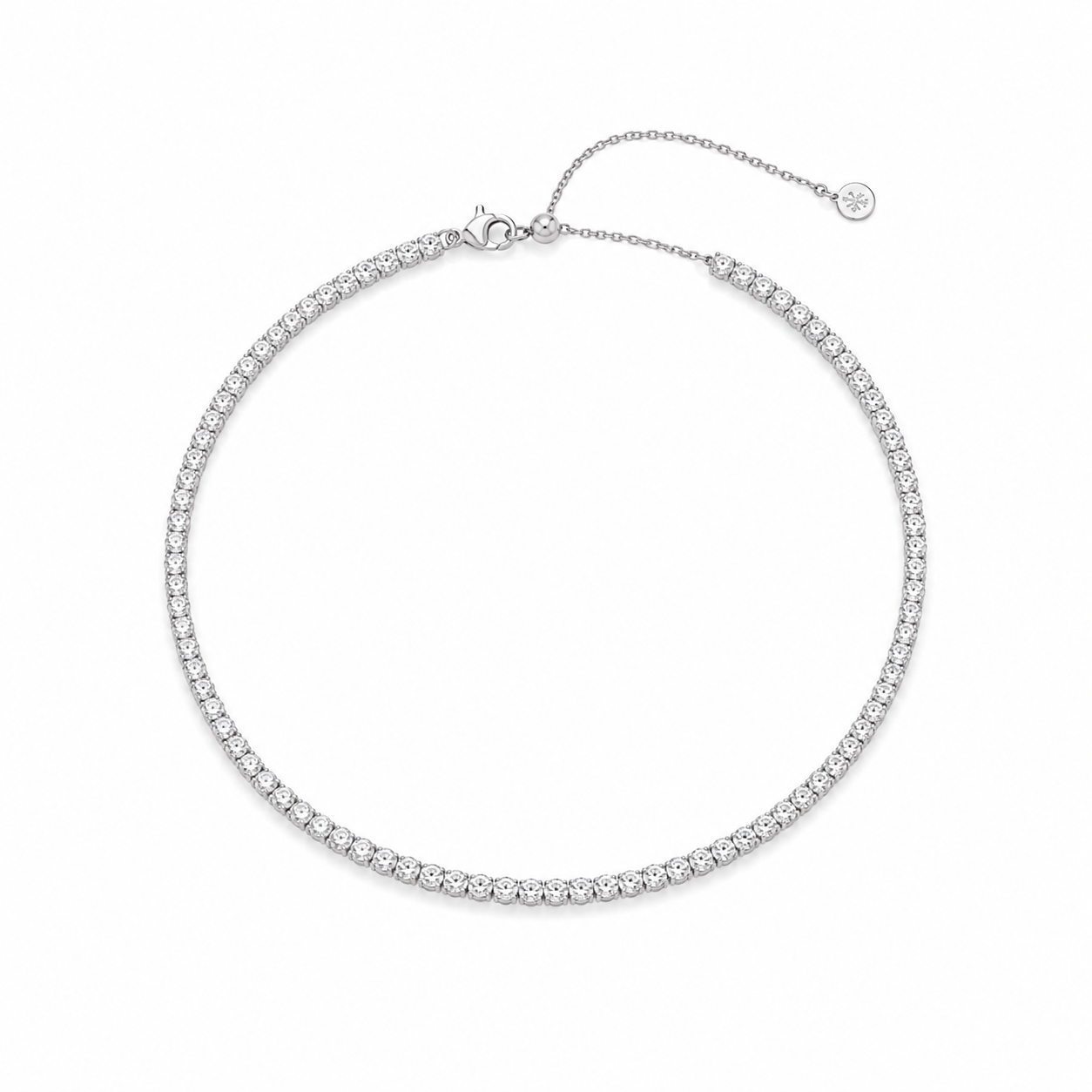 Collana Choker Tennis Regolabile "Flex Shine"