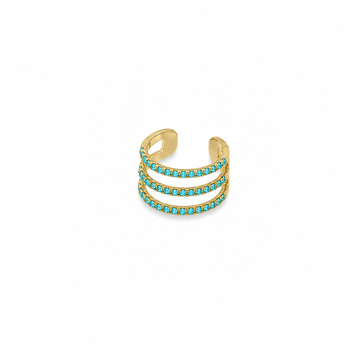 Orecchino Ear Cuff 3 file zirconate