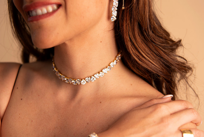 Collana Choker con Pietre