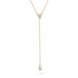 Collana Lunga a Filo con Zircone