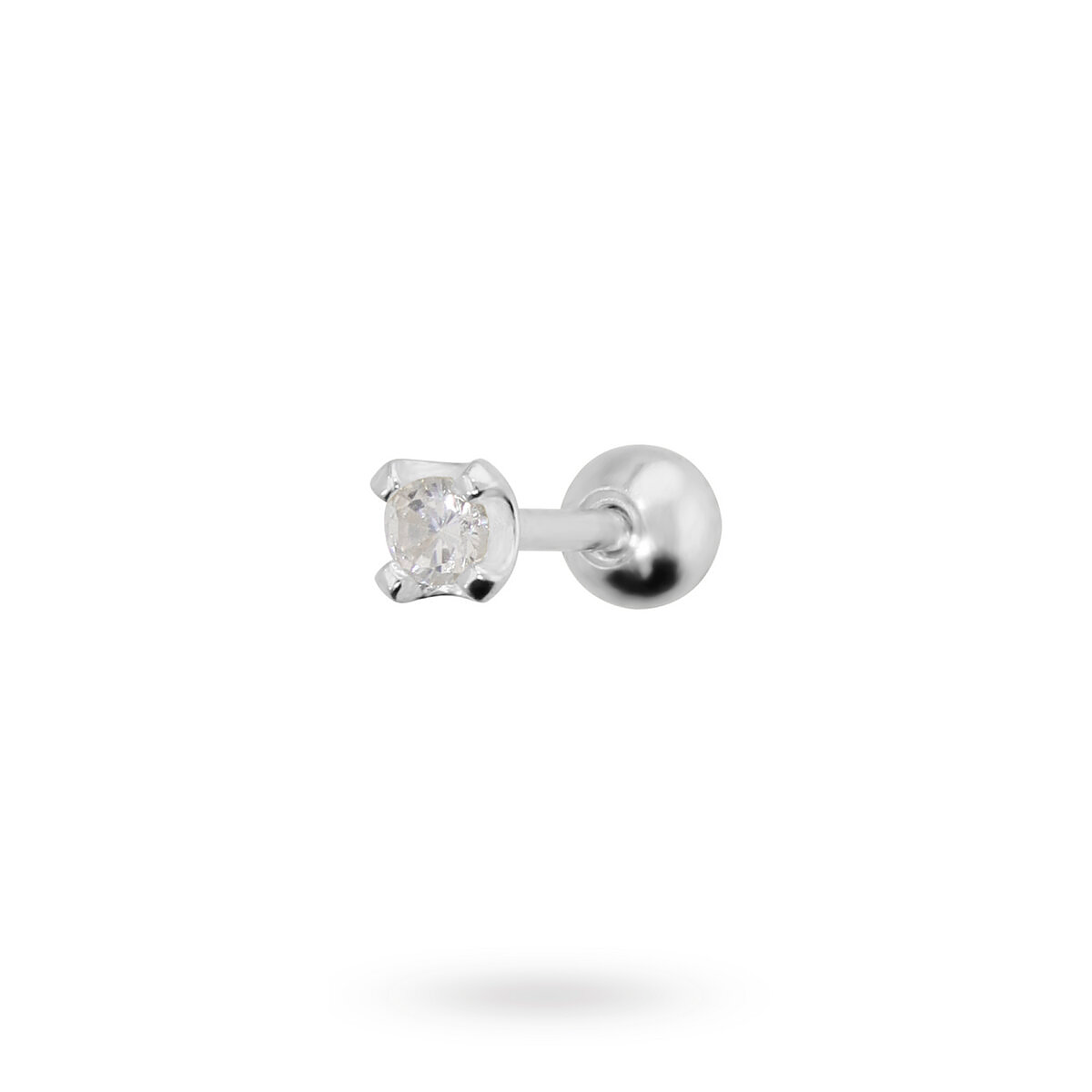 Orecchino Piercing Punto Luce con Pallina - L DI LINDA