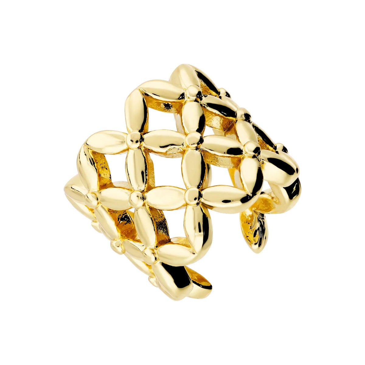 Orecchino Ear Cuff Corona a X - L DI LINDA