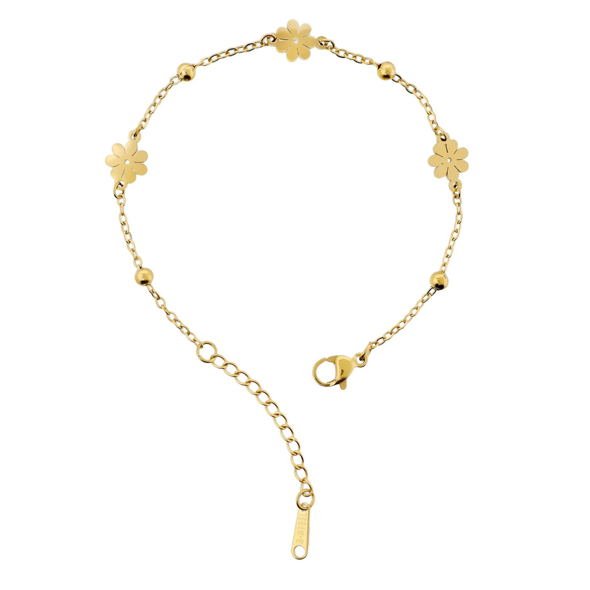Bracciale Cuori di Fiori Dorati - L DI LINDA