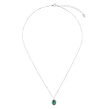 Collana “Kate” – Pietra Centrale con Contorno di Zirconi