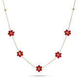 Collana fiori colorati