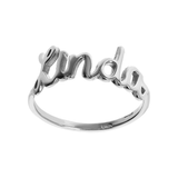 Personalized Ring with Cursive Writing
