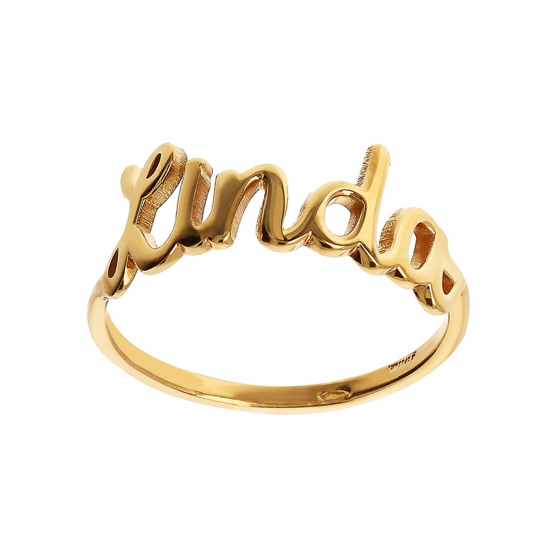Personalized Ring with Cursive Writing