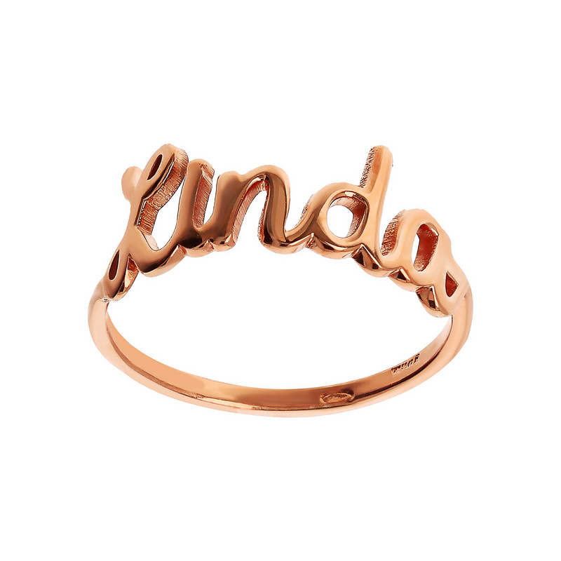 Personalized Ring with Cursive Writing