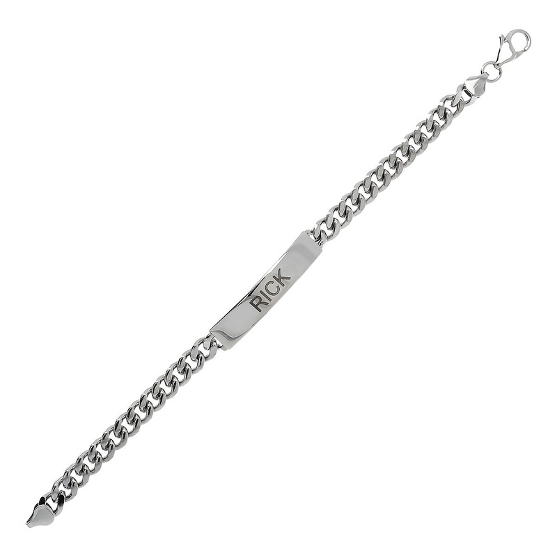 Bracciale da Uomo con placchetta personalizzata