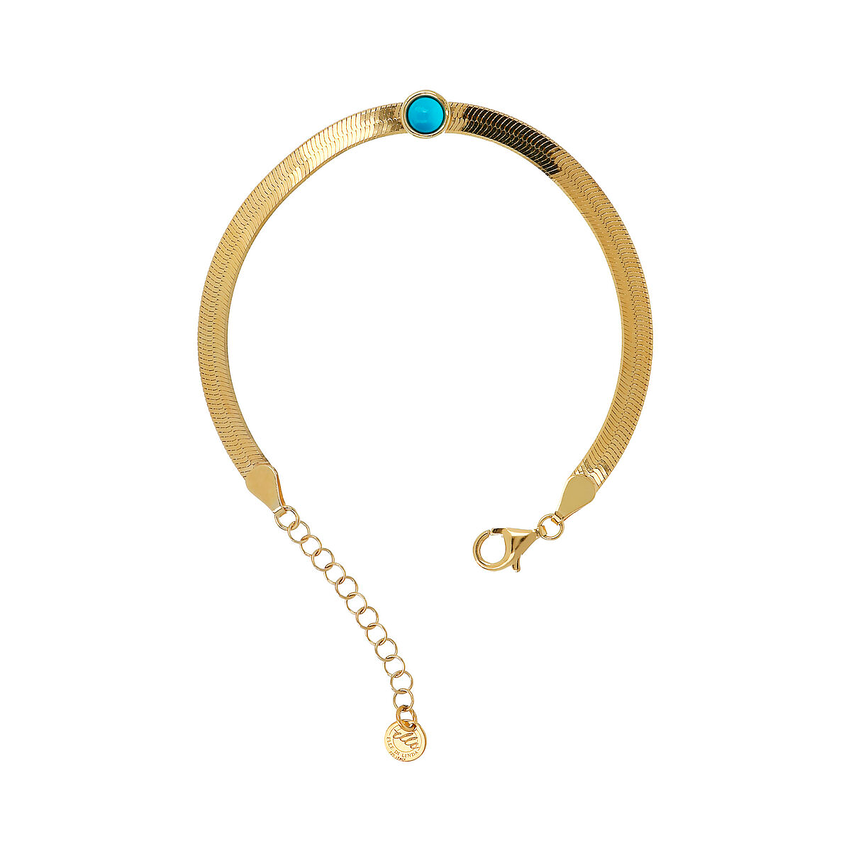 Bracciale Snake con con centrale colorato - L DI LINDA