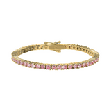 Pink Tennis Bracelet