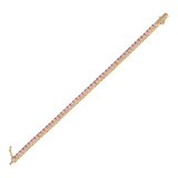 Pink Tennis Bracelet
