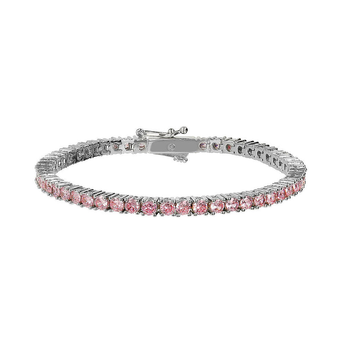 Bracciale Tennis Rosa - L DI LINDA