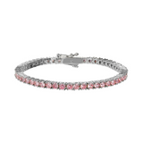 Pink Tennis Bracelet