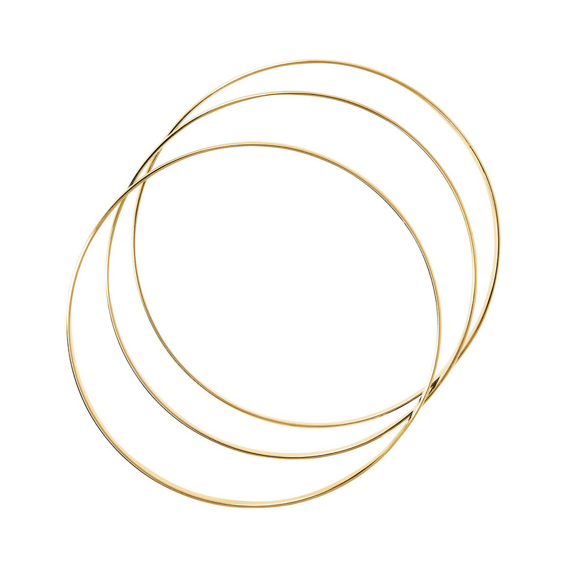 Set of 3 Golden Circle Bracelets