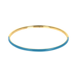 Gold &amp; Colored Enamel Bangle Bracelet