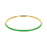 Gold &amp; Colored Enamel Bangle Bracelet