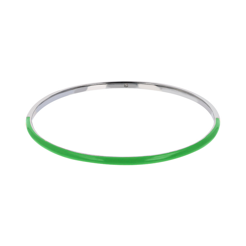 Gold &amp; Colored Enamel Bangle Bracelet