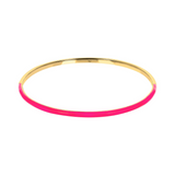 Gold &amp; Colored Enamel Bangle Bracelet