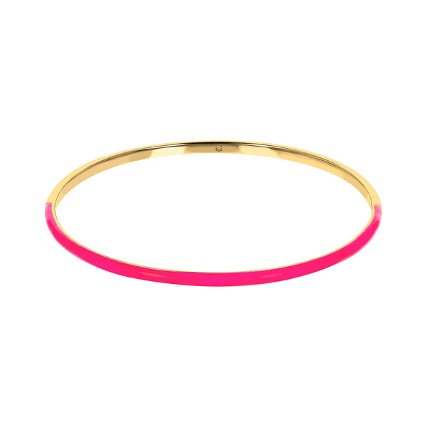 Gold &amp; Colored Enamel Bangle Bracelet