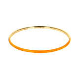 Gold &amp; Colored Enamel Bangle Bracelet