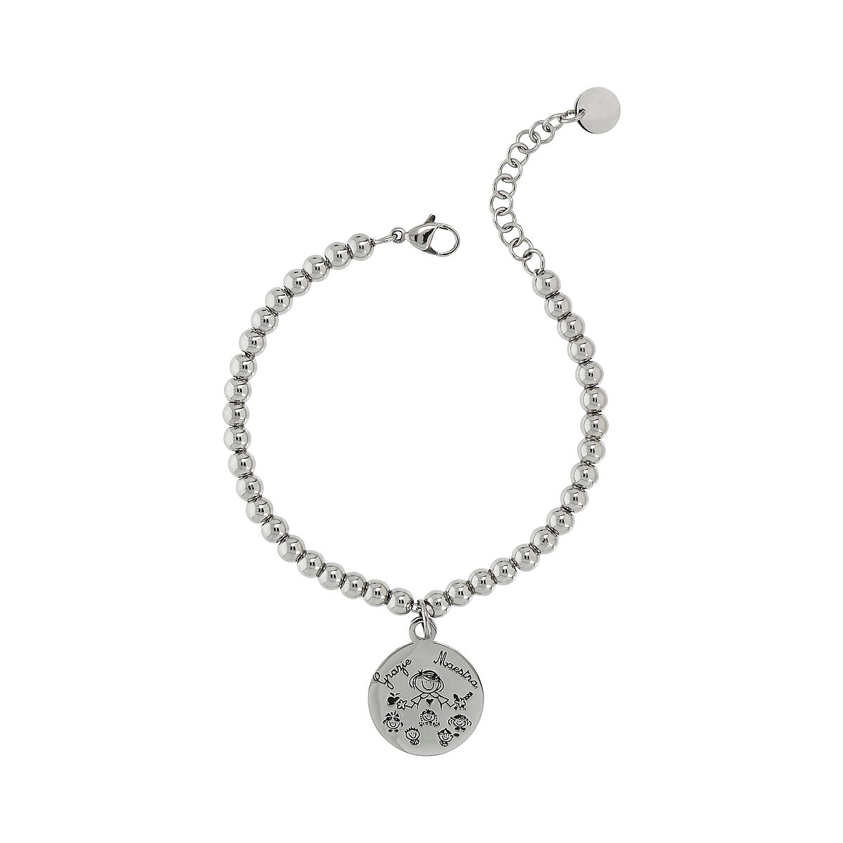 Bracciale "Maestra" con Ciondolo Personalizzato - L DI LINDA
