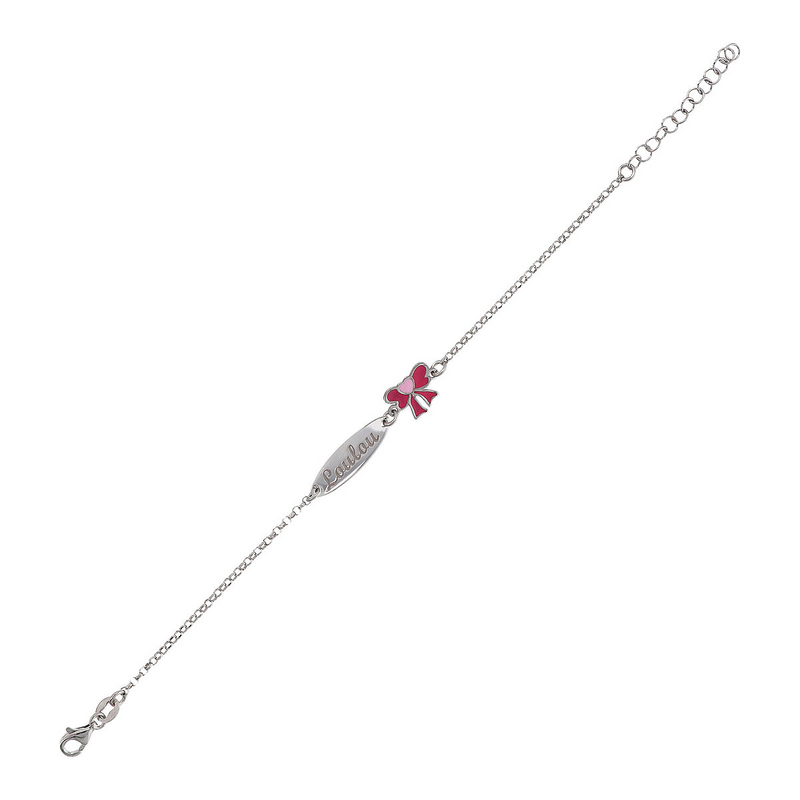 Bracciale bambini con targhetta incisa