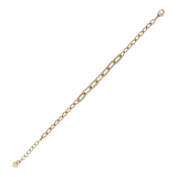 BRACELET WITH 5 LITTLE OVALS AND CZ