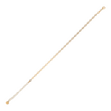 Fine anklet with little hearts