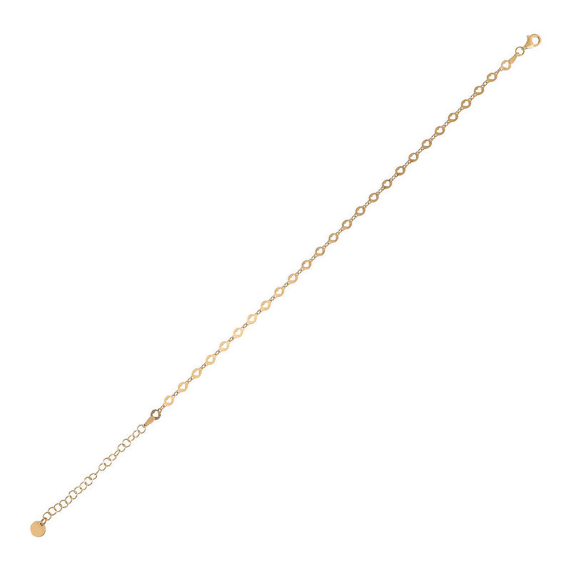 Fine anklet with little hearts
