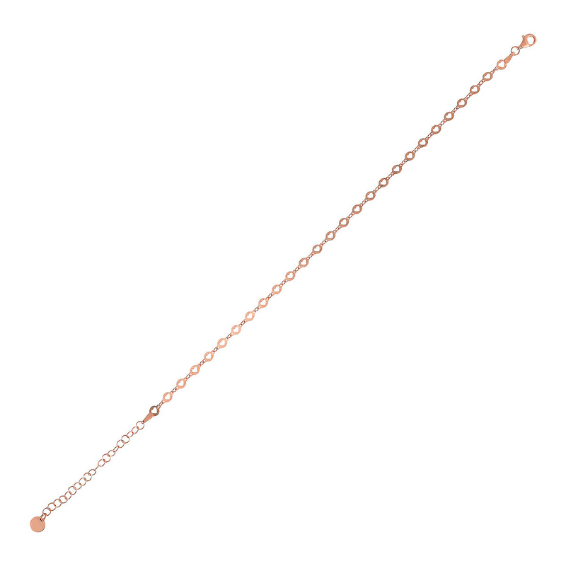 Fine anklet with little hearts