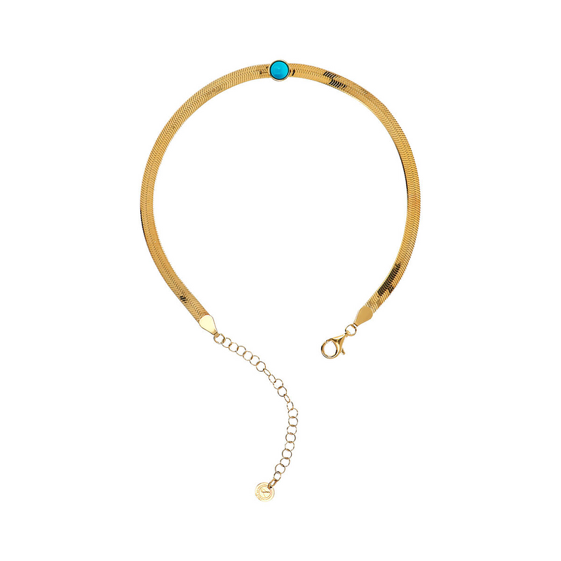 Cavigliera Snake con centrale colorato