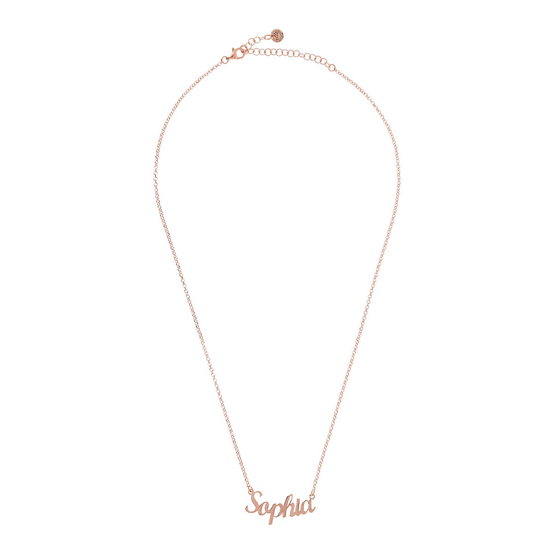Necklace with name in cursive