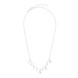 Name Necklace in Zirconia and Diamond Settings