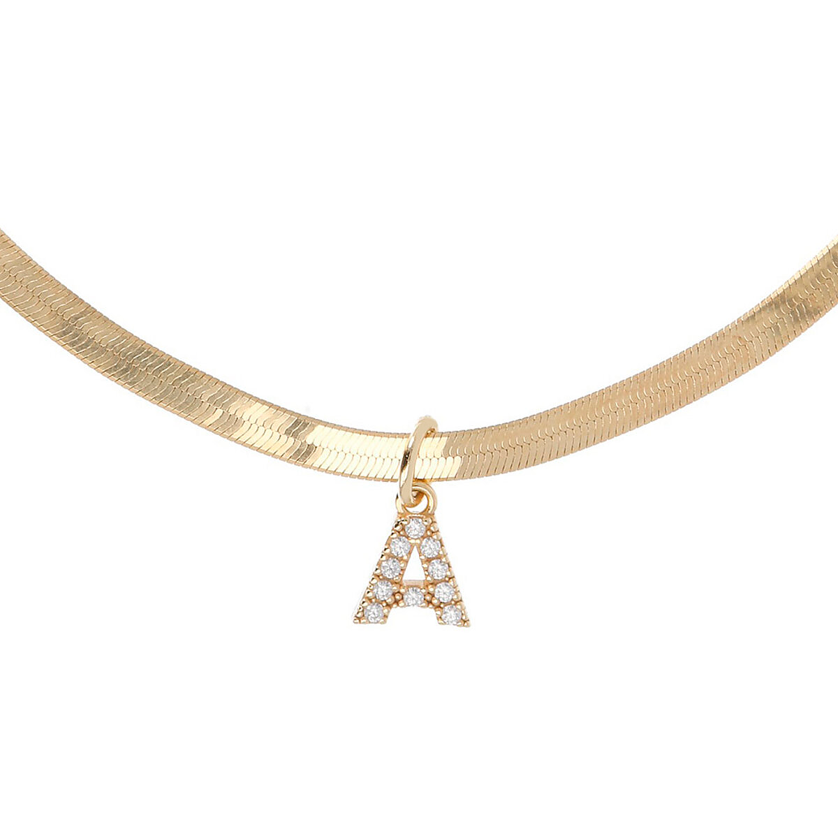 Collana Snake con Letterina personalizzata - L DI LINDA