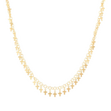 Choker necklace with pendants