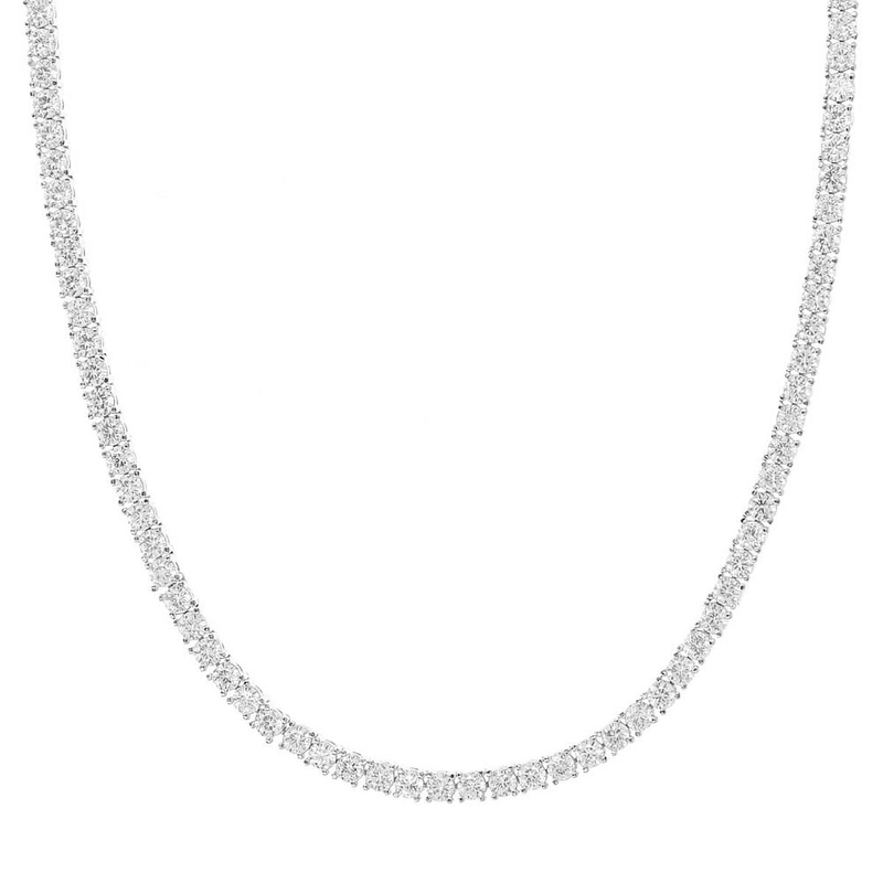 Tennis Necklace in Zircons