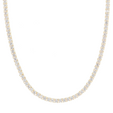 Tennis Necklace in Zircons