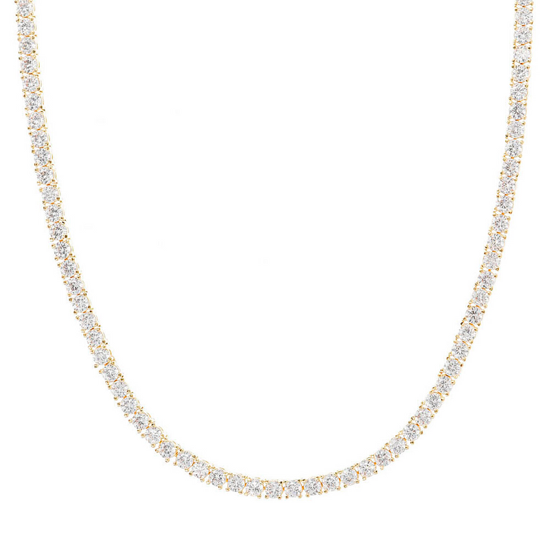Tennis Necklace in Zircons