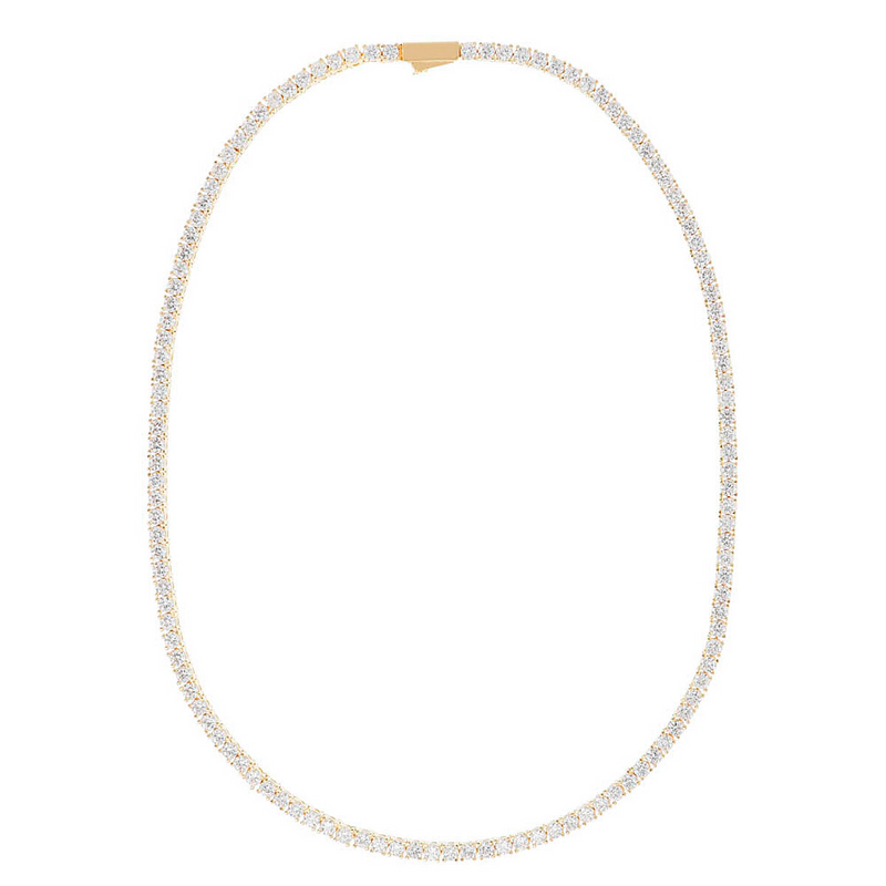 Tennis Necklace in Zircons