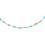 Sparkling Necklace with Colored Stones