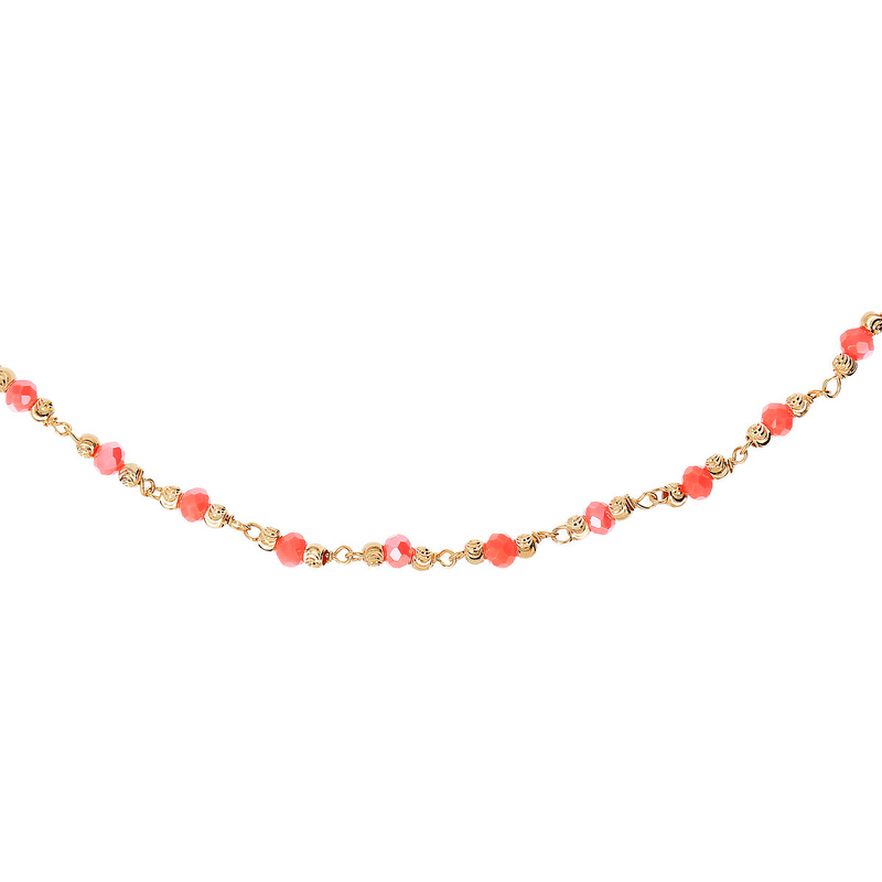 Sparkling Necklace with Colored Stones