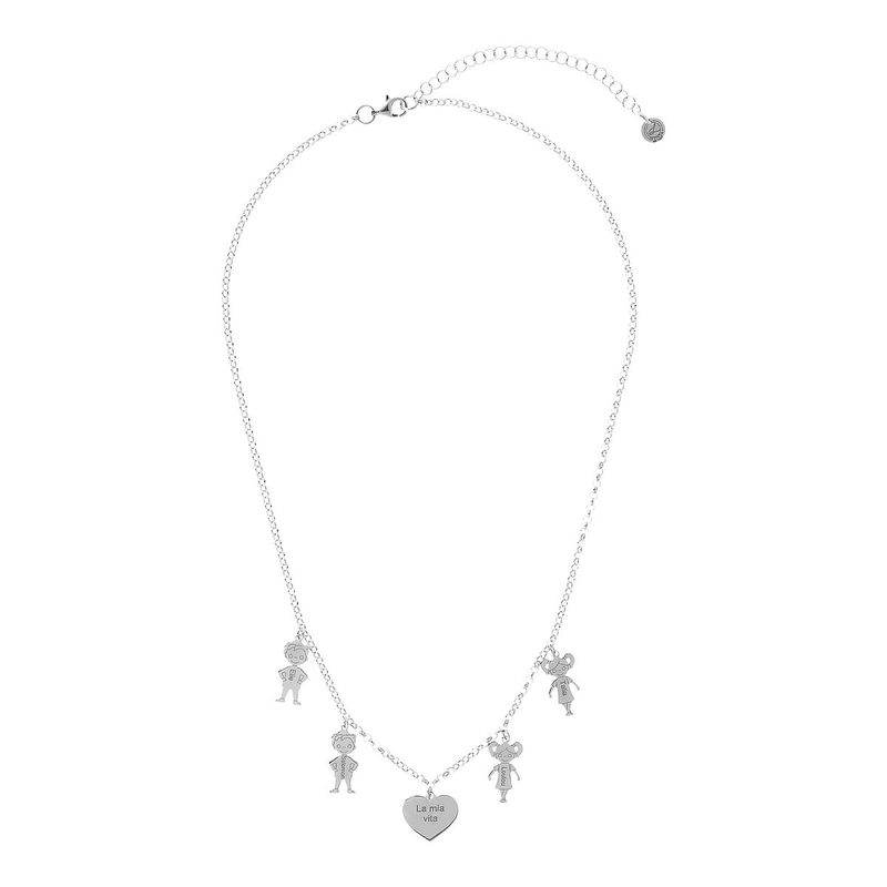 Collana Famiglia con Bambolini personalizzati